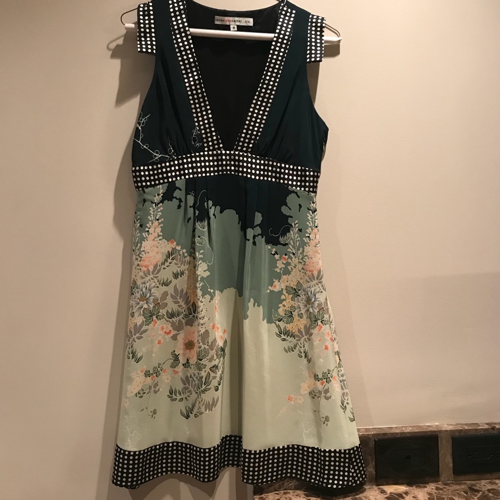 Corey Lynn Calter Green Print Dress